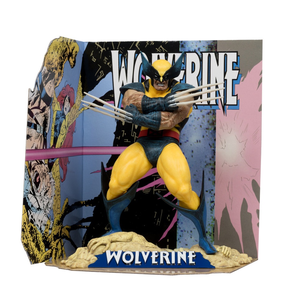 McFarlane Toys Marvel Wolverine Statuetta da Collezione 1:10 con Base Diorama e Dettagli Ricchi
