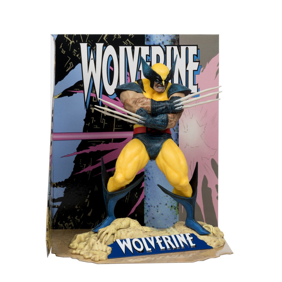 McFarlane Toys Marvel Wolverine Statuetta da Collezione 1:10 con Base Diorama e Dettagli Ricchi