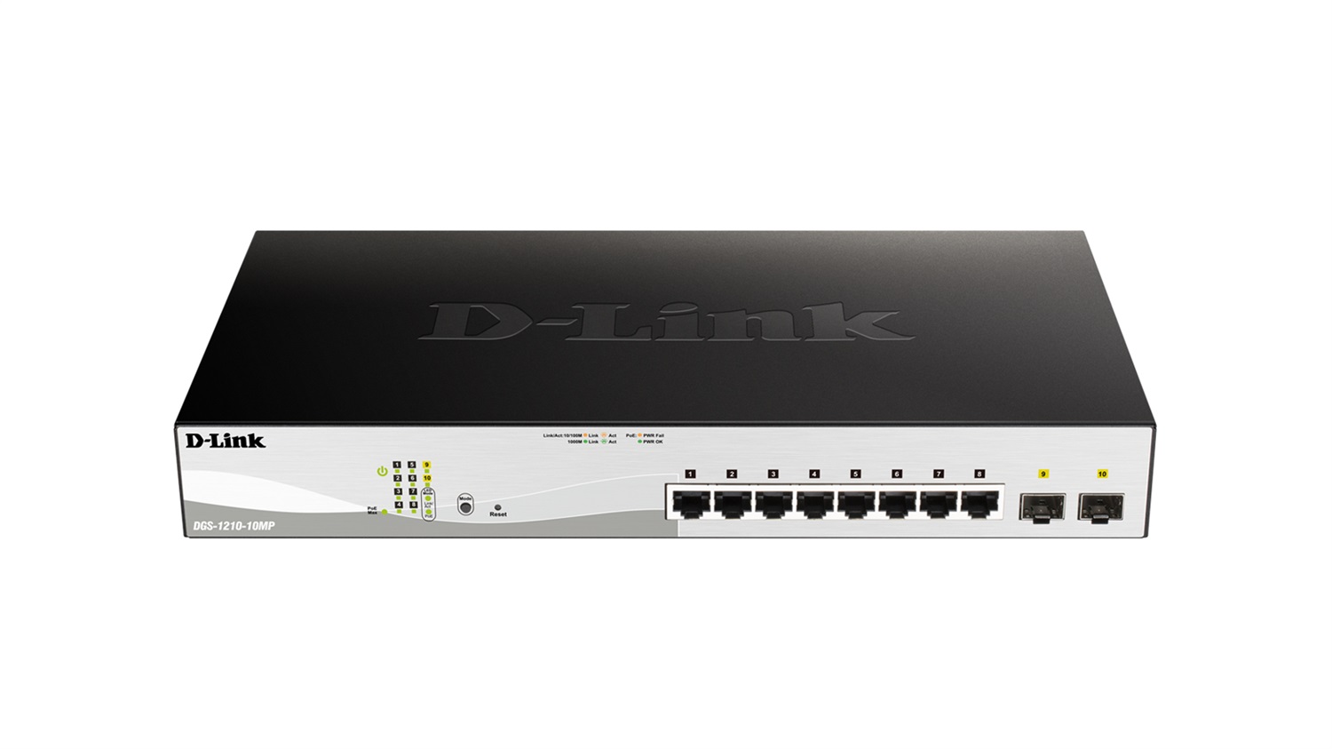 D-Link DGS-1210-10MP Switch Gestito L2/L3 10 Porte Gigabit Ethernet PoE 130W con 2 SFP