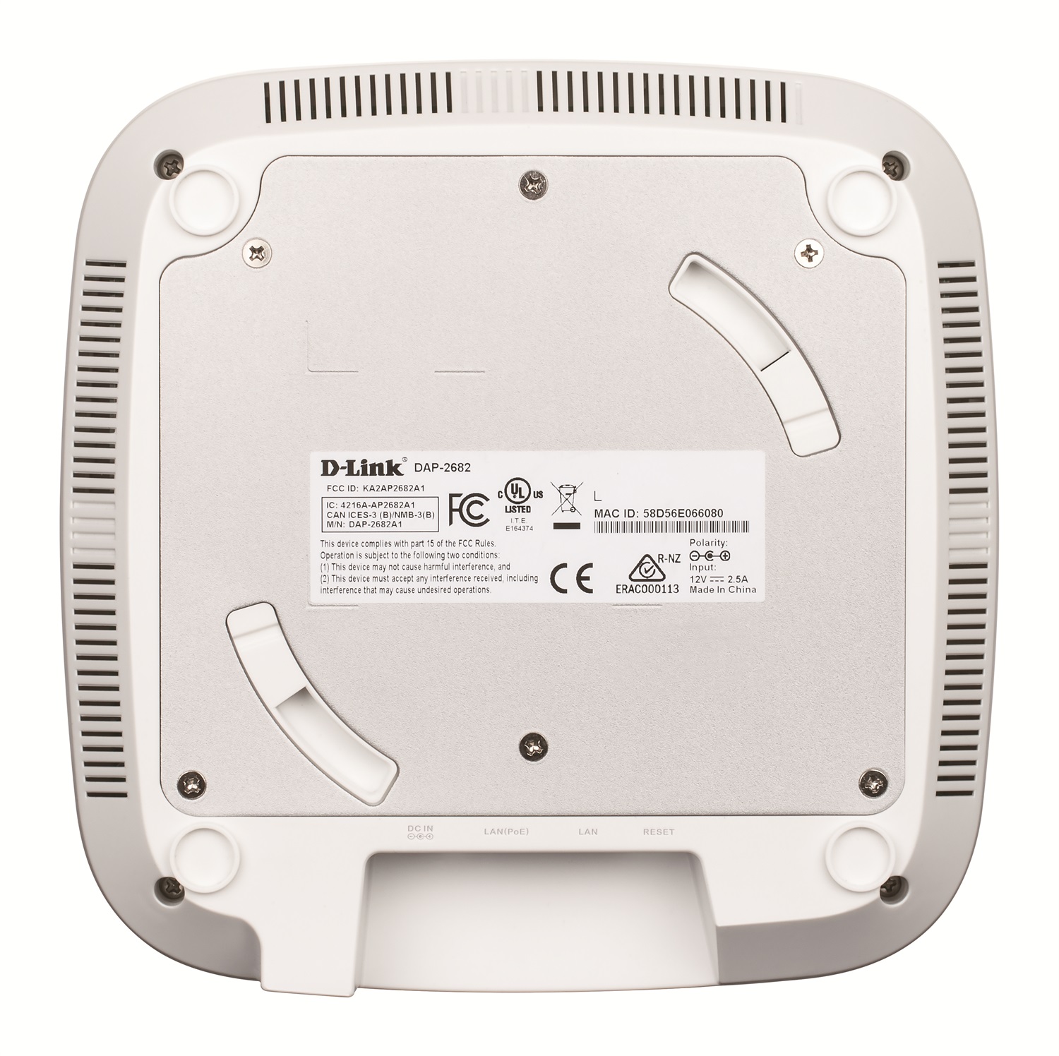 D-Link DAP-2682 Access Point Wireless AC2300 Dual-Band PoE, MU-MIMO, 2 Porte Gigabit, 1700 Mbit/s
