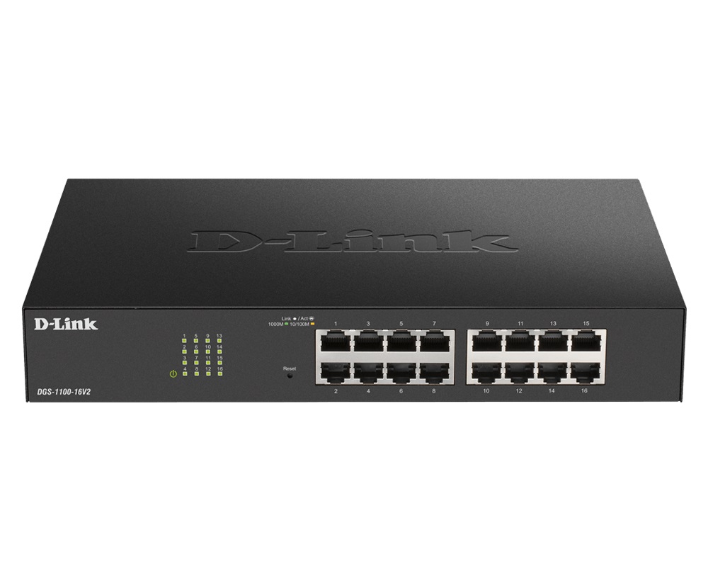 D-Link DGS-1100-24PV2 Switch di Rete Gestito L2 24 Porte Gigabit Ethernet (10/100/1000) con Supporto Power over Ethernet (PoE) e Montaggio Rack