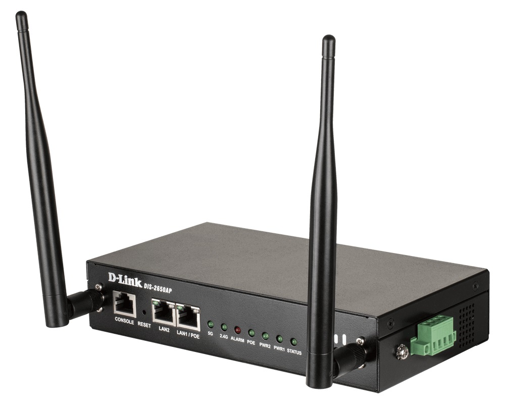 D-Link DIS-2650AP Punto d'Accesso WLAN 1200 Mbit/s Nero con Supporto Power over Ethernet (PoE)
