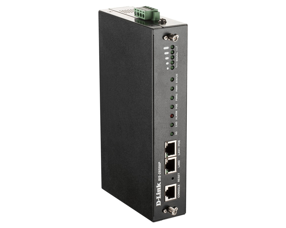 D-Link DIS-2650AP Punto d'Accesso WLAN 1200 Mbit/s Nero con Supporto Power over Ethernet (PoE)