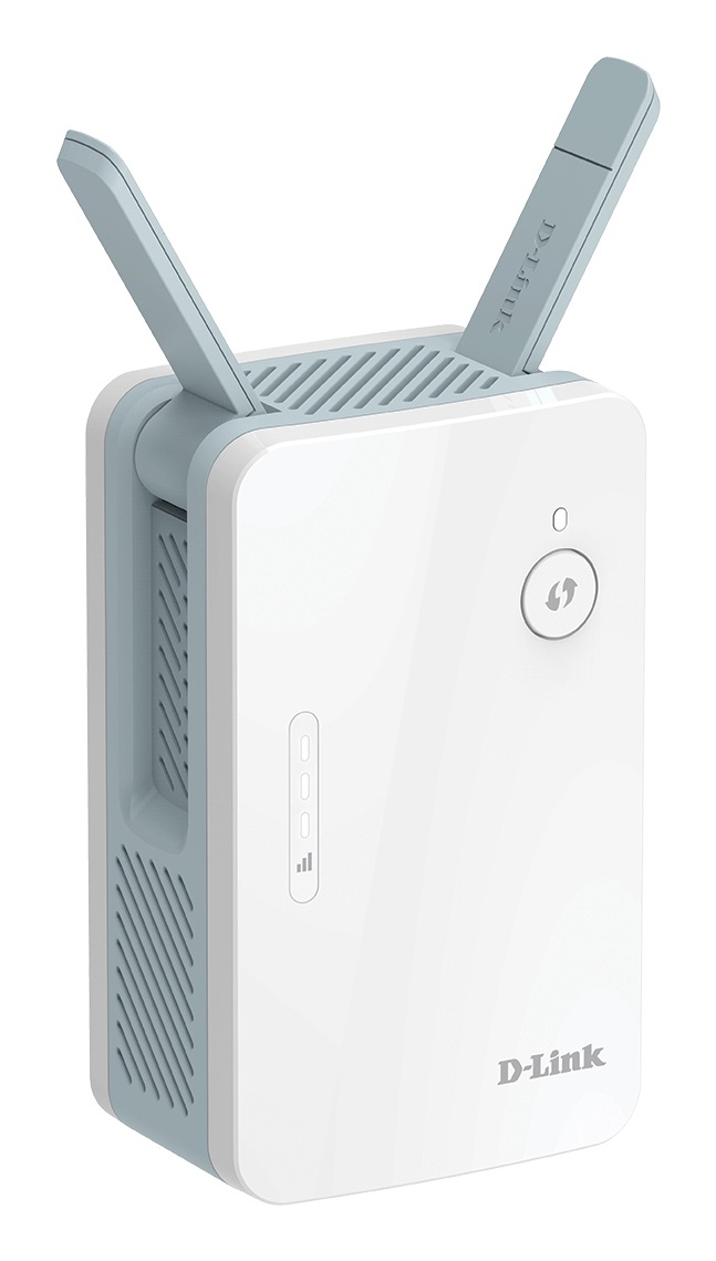 D-Link E15 Range Extender Mesh EAGLE PRO AI AX1500 - Trasmettitore di rete Bianco, 1200 Mbit/s, 10/100/1000 Mbit/s, MU-MIMO, OFDMA, WPS, WPA3