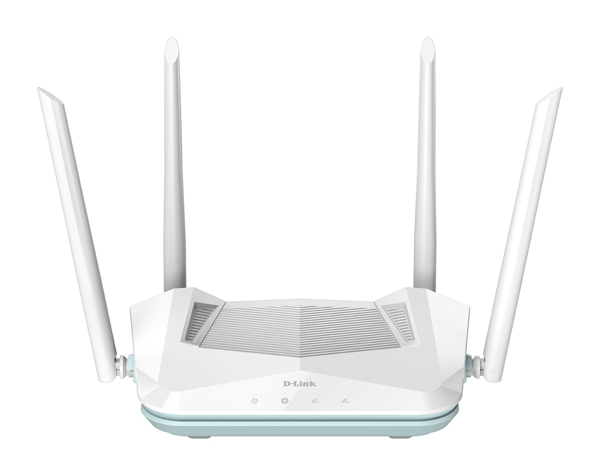 D-Link R15 Router Smart EAGLE PRO AI AX1500 Wi-Fi 6 Dual-band (2.4 GHz/5 GHz) Bianco con Porte Gigabit, MU-MIMO, AI Mesh e Parental Control