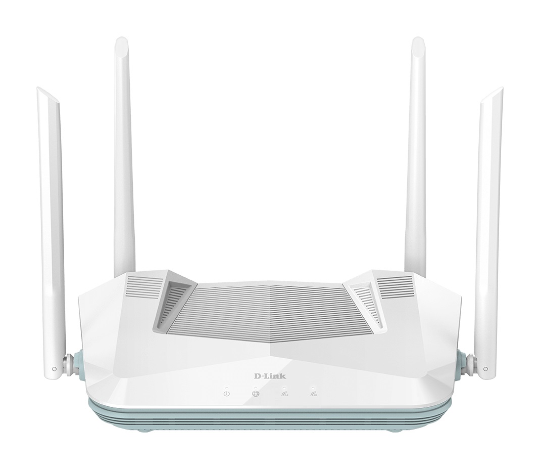 D-Link R32 Router Smart EAGLE PRO AI Wi-Fi 6 Dual-band 3200 Mbps con Wi-Fi Mesh, Porte Gigabit, Parental Control e Compatibilità Alexa