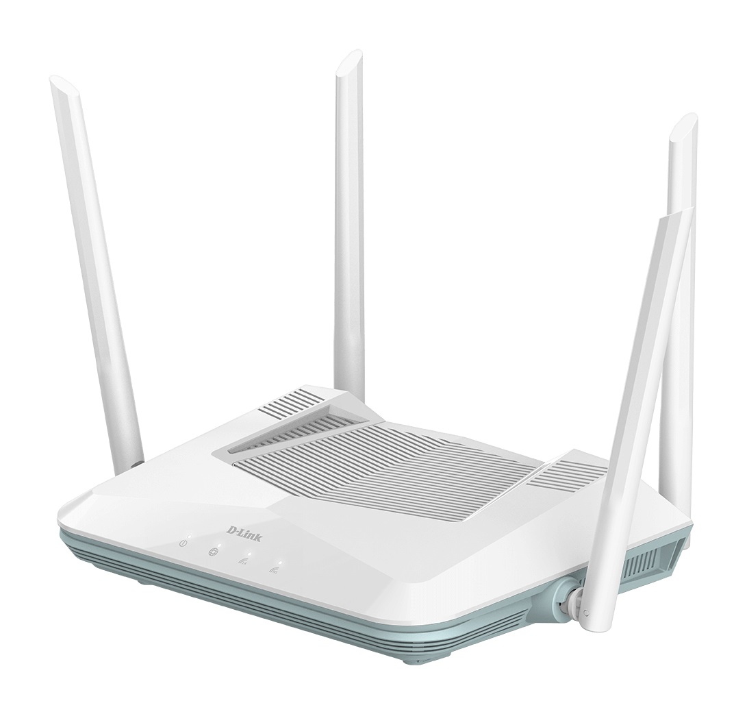 D-Link R32 Router Smart EAGLE PRO AI Wi-Fi 6 Dual-band 3200 Mbps con Wi-Fi Mesh, Porte Gigabit, Parental Control e Compatibilità Alexa