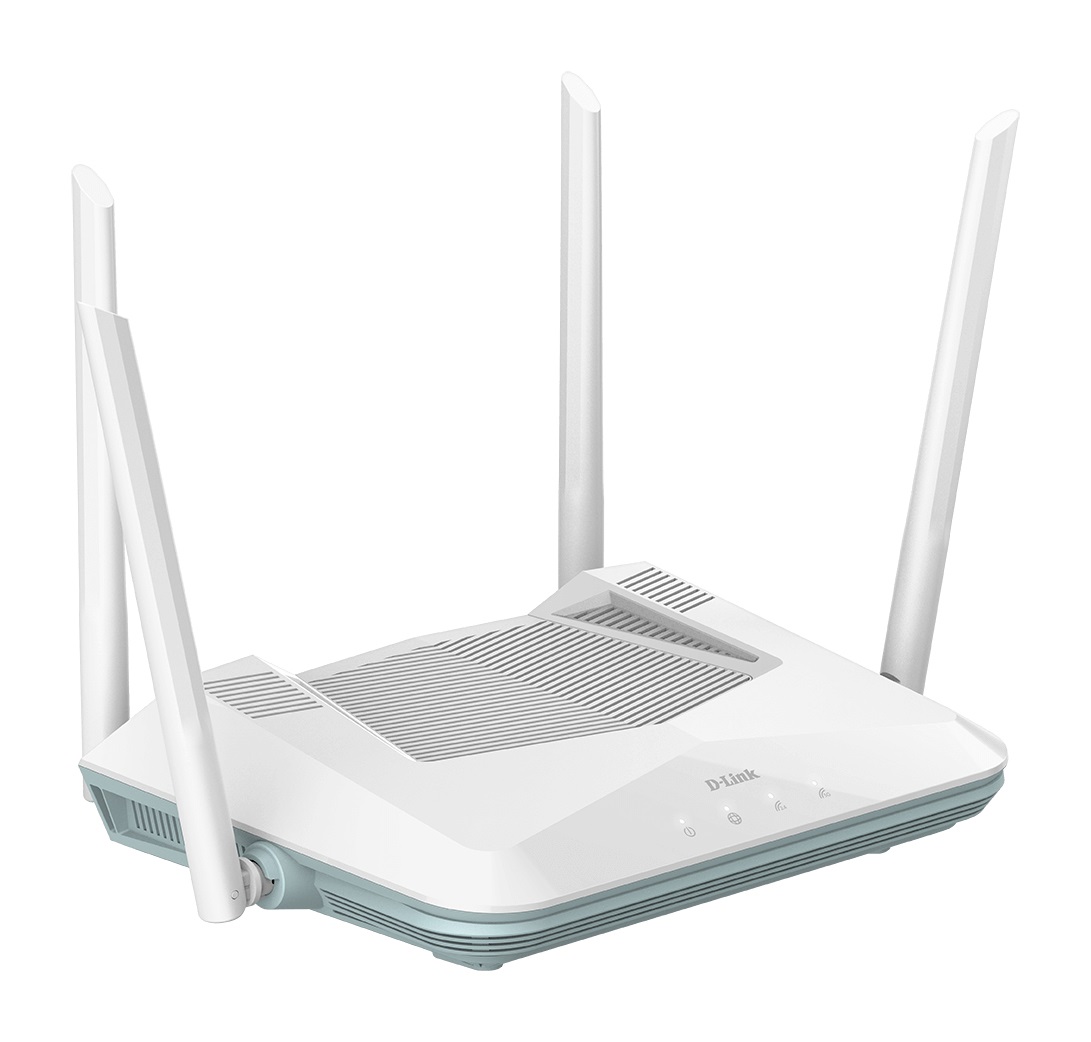 D-Link R32 Router Smart EAGLE PRO AI Wi-Fi 6 Dual-band 3200 Mbps con Wi-Fi Mesh, Porte Gigabit, Parental Control e Compatibilità Alexa