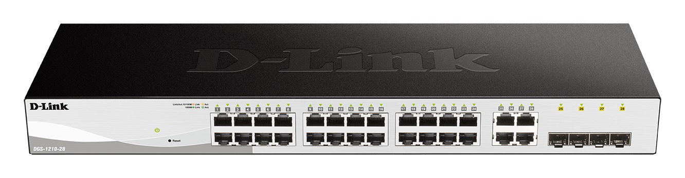 D-Link DGS-1210-28/E Switch Gestito L2/L2 28 Porte Gigabit (24 RJ45 4 SFP) Rack 1U