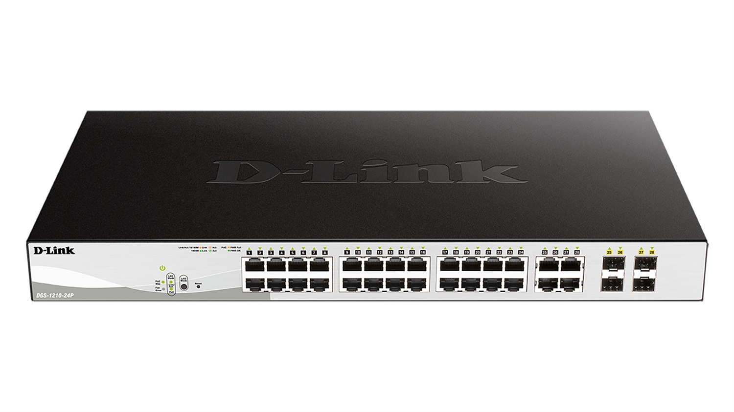 D-Link DGS-1210-24P Switch di rete Gestito L2 Gigabit Ethernet 24 Porte PoE 4 Porte SFP