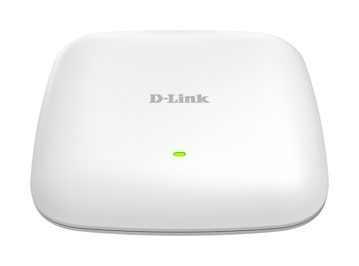D-Link DAP-X3060 Access Point Wi-Fi 6 AX3000 Dual-Band PoE, 2.5G Ethernet, MU-MIMO, WPA3, Fast Roaming, montaggio a parete/soffitto, Bianco