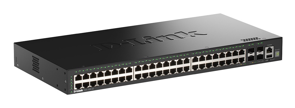 D-Link DGS-1530-52/E switch di rete Gestito L2 Gigabit Ethernet (10/100/1000) Nero