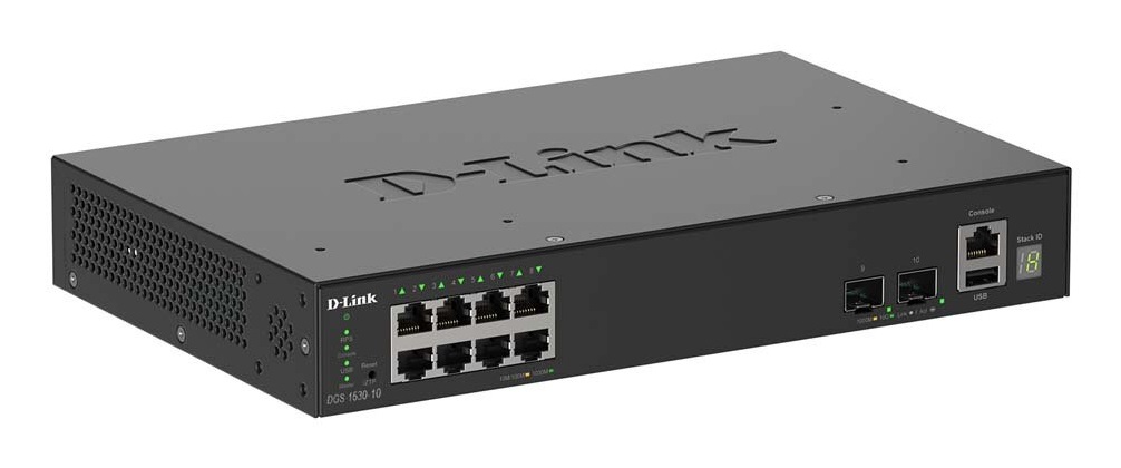 D-Link DGS-1530-10 Switch di Rete Gestito L2 Gigabit Ethernet 10/100/1000 - Nero