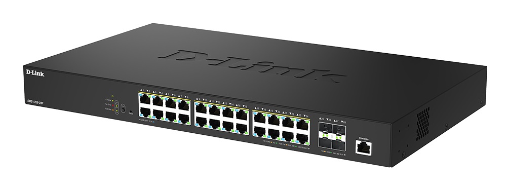 D-Link DMS-1250-28P/E Switch di Rete Gestito L2 28 Porte 2.5G Ethernet (100/1000/2500) con Supporto Power over Ethernet (PoE) e 4 Porte 10G