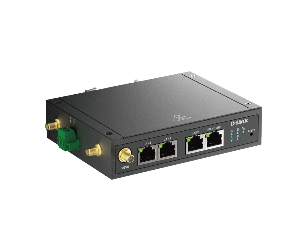 D-LINK DWM-530-T Router 4G LTE Nero con Wi-Fi 4, VPN e Gigabit WAN/LAN