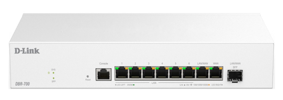 D-Link DBR-700 Router Business Dual WAN 2,5G con VPN, Firewall e Gestione AP
