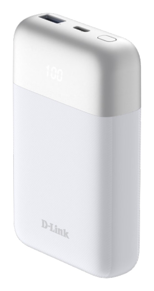 D-Link DPP-101 Power Bank 10000mAh - Caricabatterie Portatile con USB-C PD 3.0, USB-A QC 3.0, Display Digitale e Protezione Avanzata