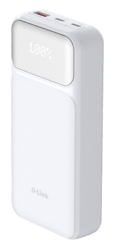 D-Link DPP-201 Power Bank 20000 mAh - Ricarica Veloce USB-C & USB-A 65 W con Display LED e Protezioni per Laptop, Tablet e Smartphone