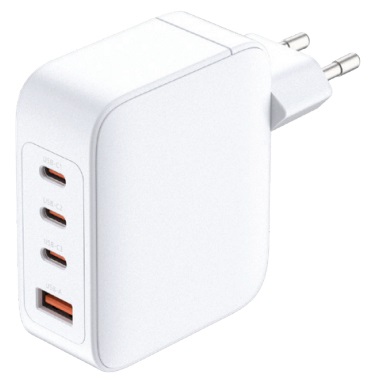 D-Link DCF-141 Caricatore GaN USB 140W - Adattatore Rapido 4 Porte per MacBook, Laptop, Smartphone e Tablet