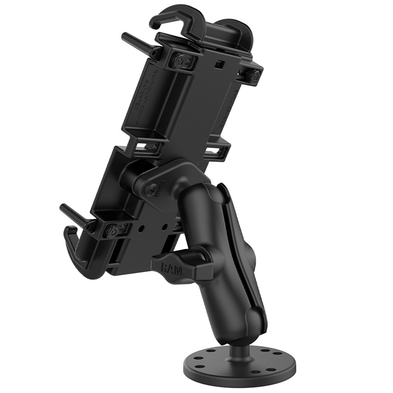 RAM MOUNTS Supporto RAM-B-138-PD4U per Smartphone Large XL - Nero, per Superfici Lisce, Barche e Cruscotto Auto