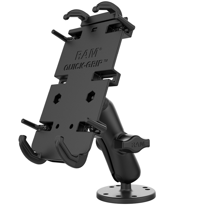 RAM MOUNTS Supporto RAM-B-138-PD4U per Smartphone Large XL - Nero, per Superfici Lisce, Barche e Cruscotto Auto