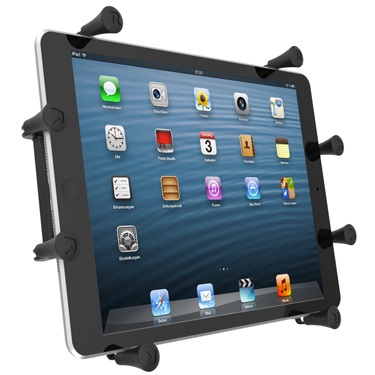 RAM Mounts RAM-HOL-UN9U Supporto Universale X-Grip per Tablet fino a 10 Pollici con Design a Molla e Tappi in Gomma