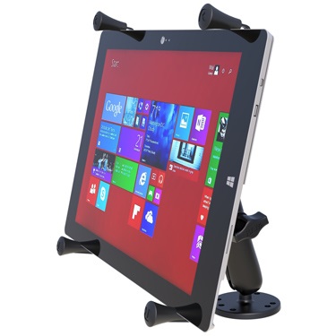 RAM Mounts RAM-B-101-C-UN11U Supporto per Tablet con Cradle X-GRIP Compatibile con Apple iPad Pro e Galaxy Note Pro 12.2 - Nero