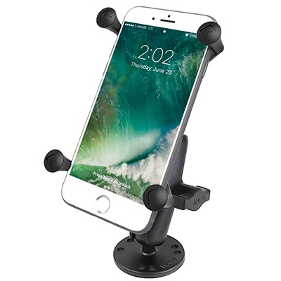 RAM Mounts RAM-B-138-UN10 - Supporto per smartphone e tablet con mascherina X-Grip, compatibile con dispositivi fino a 6 pollici