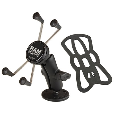 RAM Mounts RAM-B-138-UN10 - Supporto per smartphone e tablet con mascherina X-Grip, compatibile con dispositivi fino a 6 pollici