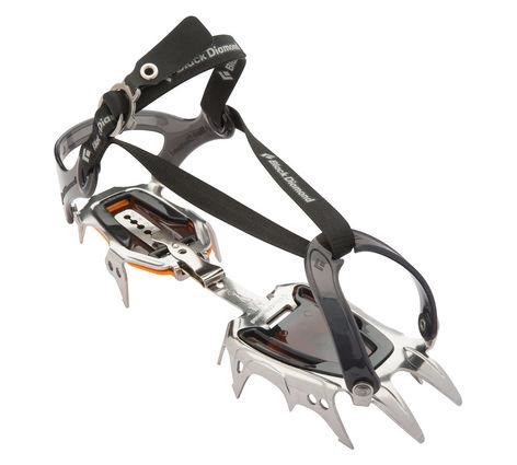 Black Diamond Serac Strap Ramponi - Acciaio Inossidabile, 12 Punte, Leggeri e Versatili per Alpinismo e Sci Alpinismo