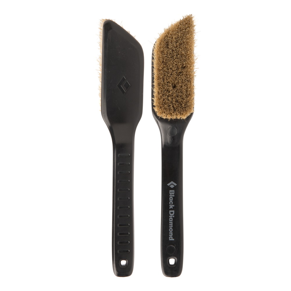 Black Diamond Bouldering Brush Medium - Spazzola da Arrampicata per Pulizia Prese Boulder con Testina Inclinata