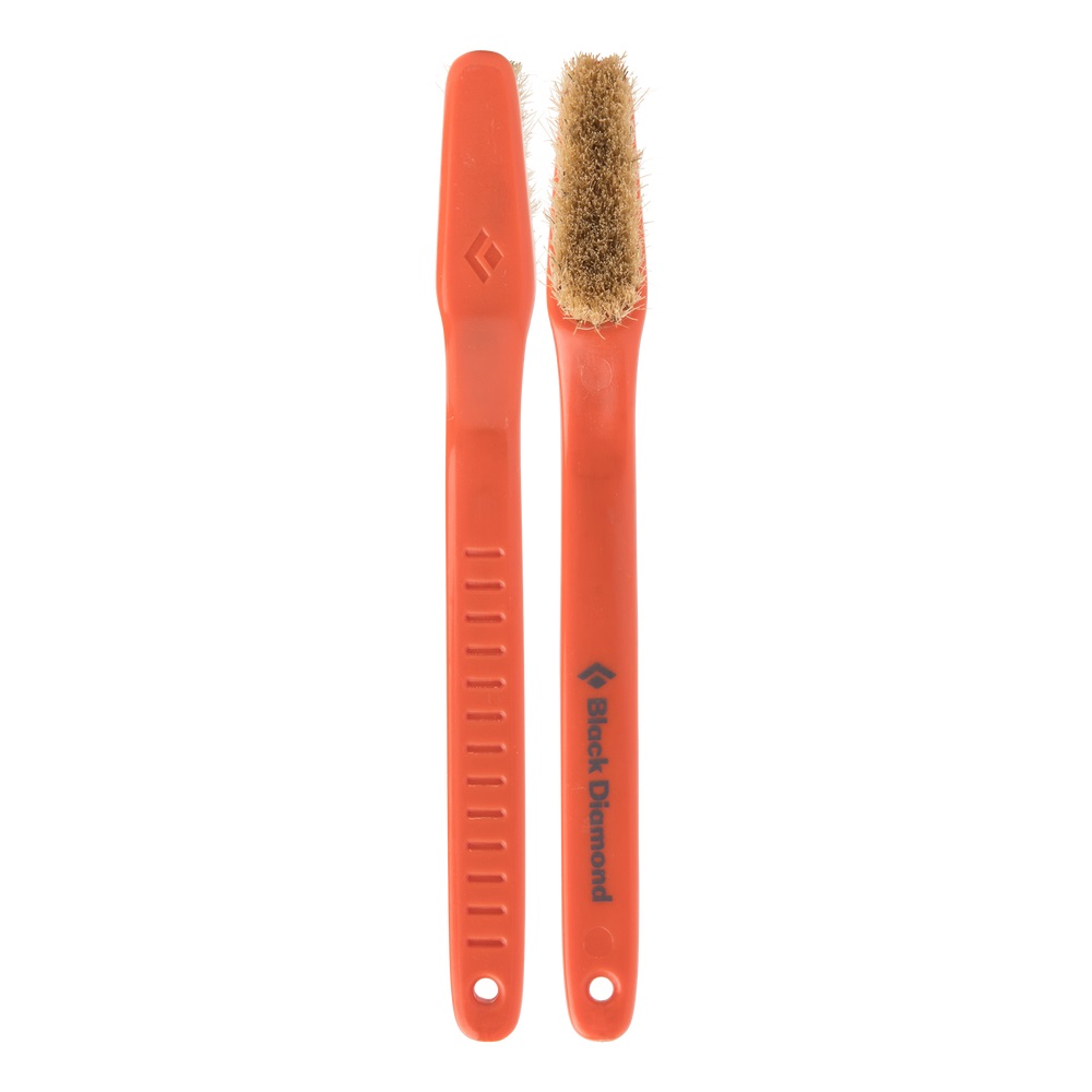 Black Diamond Bouldering Brush Small - Spazzola da Arrampicata per Pulizia Prese, Colore Arancione
