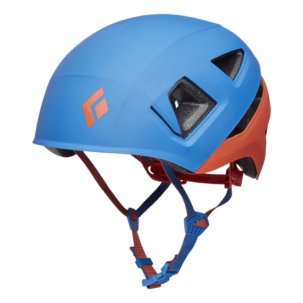 Black Diamond Capitan Kids - Casco da Arrampicata e Ciclismo per Bambini, Taglia Unica, Blu/Rosso