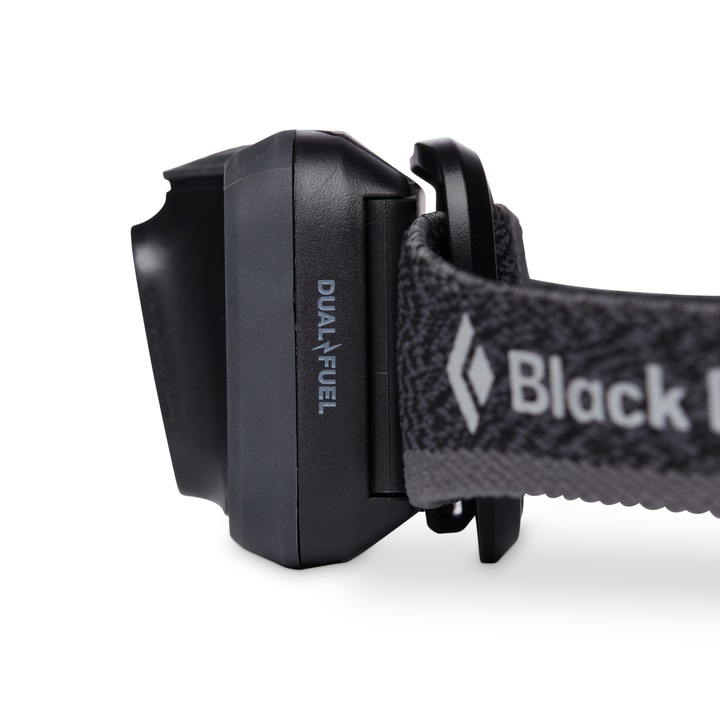 Black Diamond Spot 400 - Lampada Frontale Unisex Adulto, Graphite, 400 Lumen, Tecnologia PowerTap, Impermeabile, Dual-Fuel