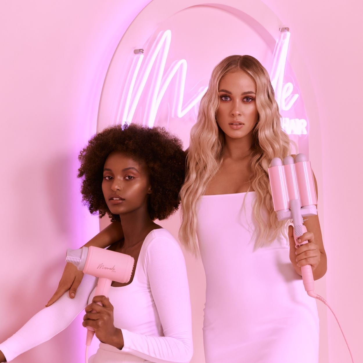 Mermade Pro Waver 32 mm - Ferro Arricciacapelli Rosa per Onde Grandi e Luminose