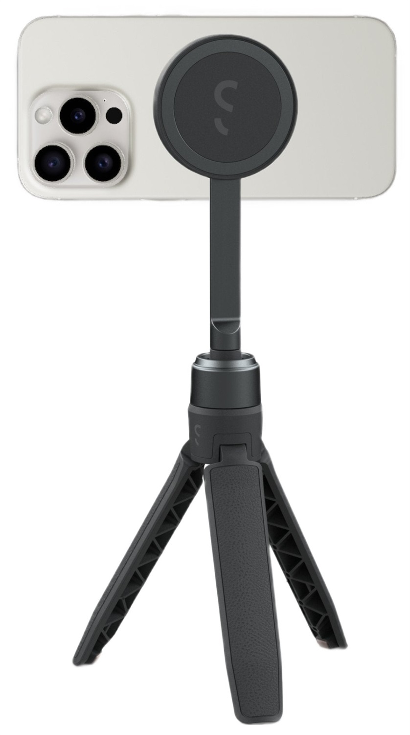 ShiftCam Snapstand Mini Midnight - Treppiede e Bastone per Selfie MagSafe con Supporto Magnetico per Telefono