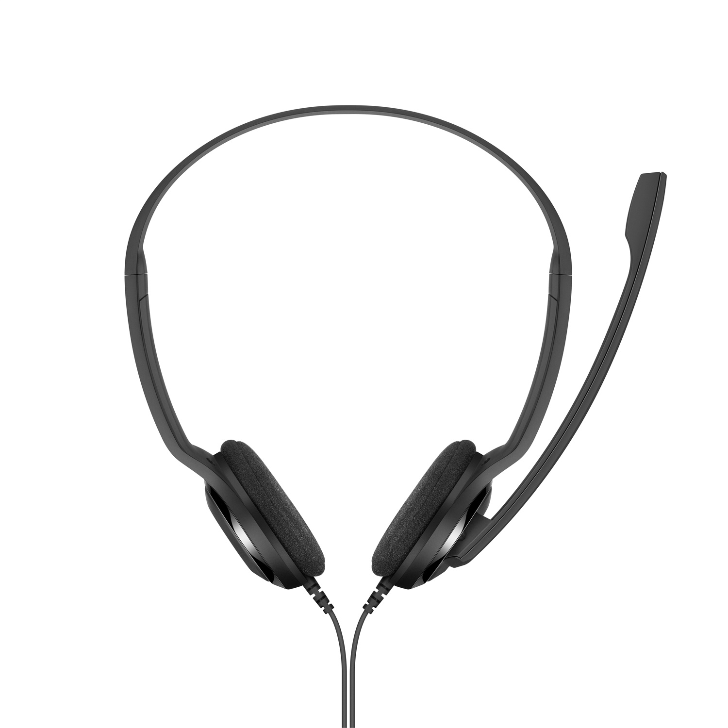 Sennheiser PC 8 USB Auricolare Cablato a Padiglione Nero con Microfono Noise-Cancelling, Controllo Volume e Muto In-Line, Leggero e Ottimo per Business