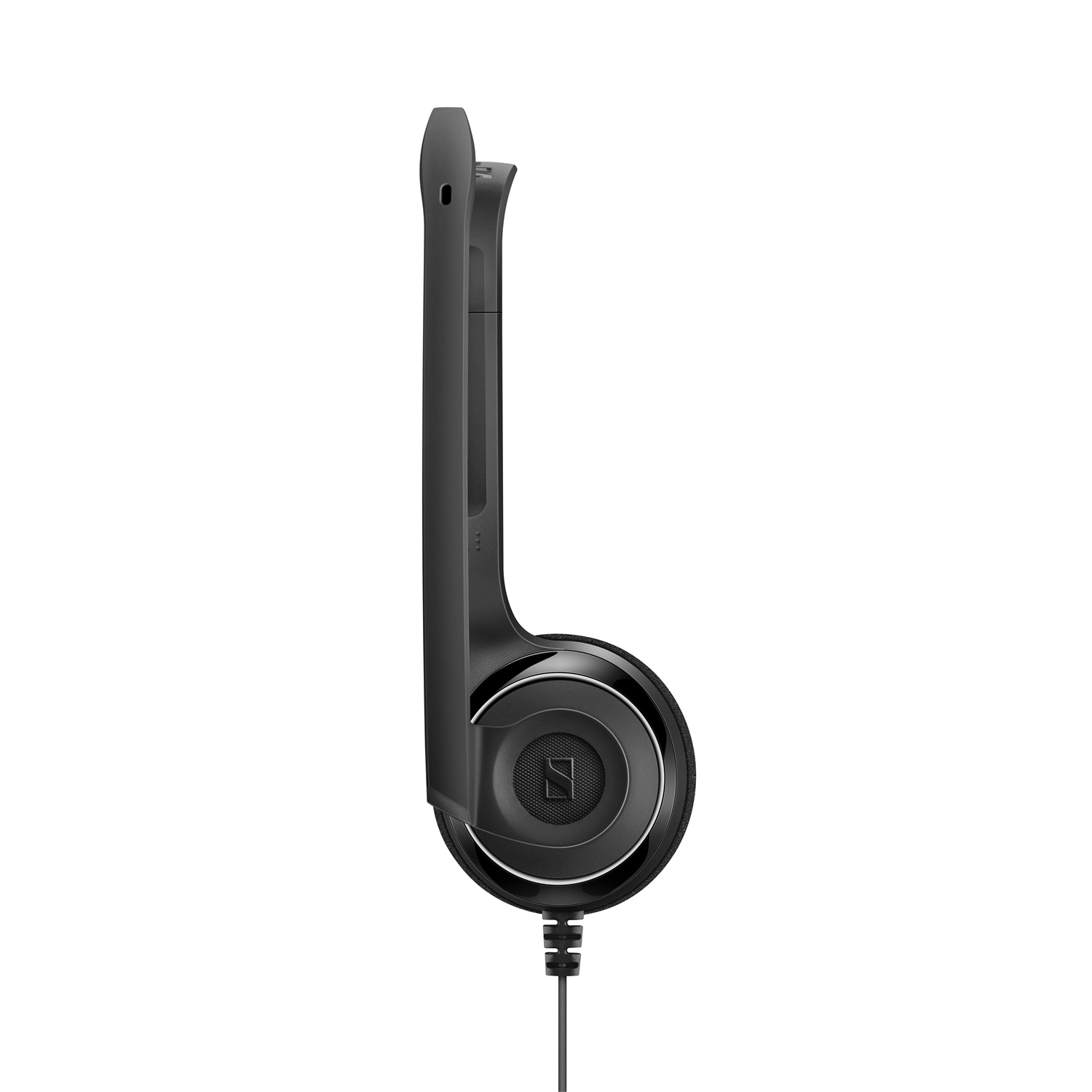 Sennheiser PC 8 USB Auricolare Cablato a Padiglione Nero con Microfono Noise-Cancelling, Controllo Volume e Muto In-Line, Leggero e Ottimo per Business