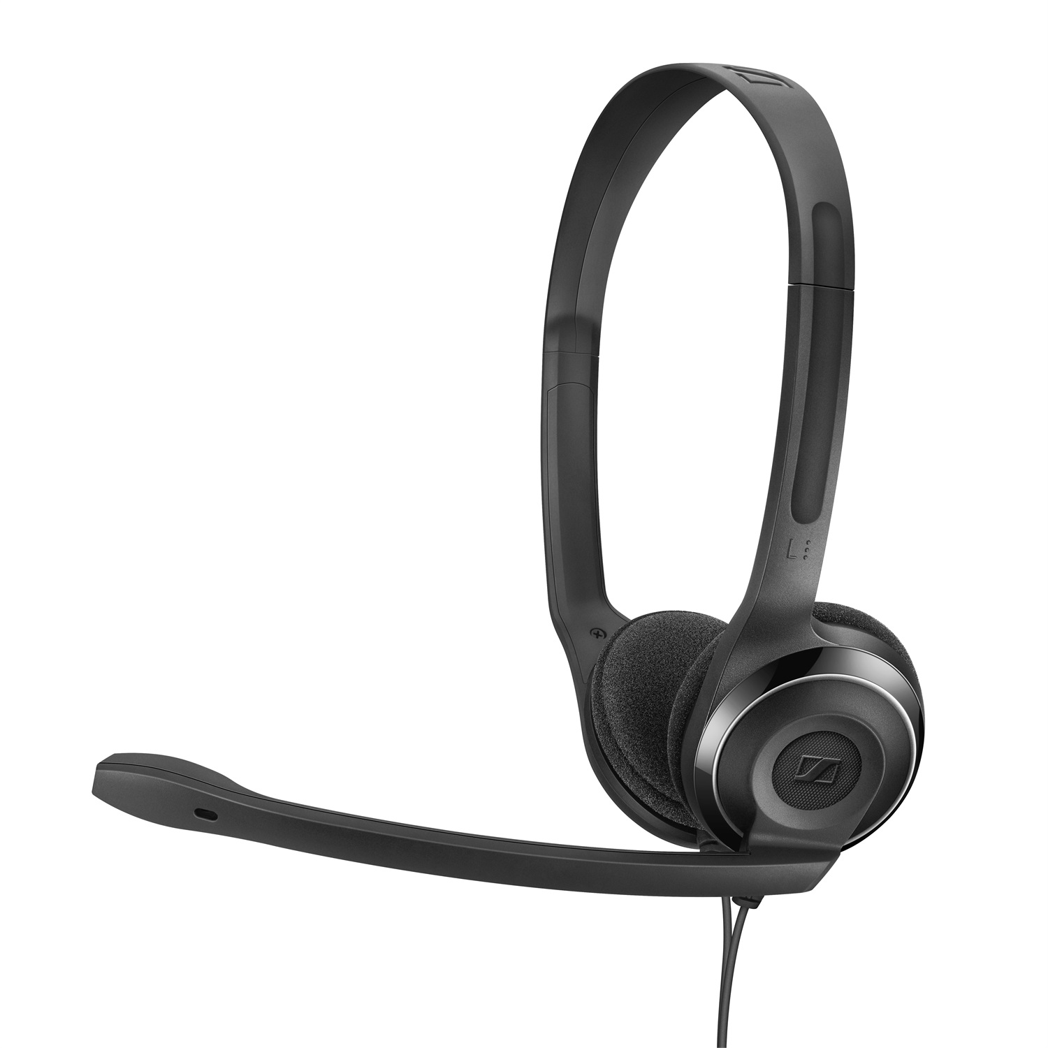 Sennheiser PC 8 USB Auricolare Cablato a Padiglione Nero con Microfono Noise-Cancelling, Controllo Volume e Muto In-Line, Leggero e Ottimo per Business