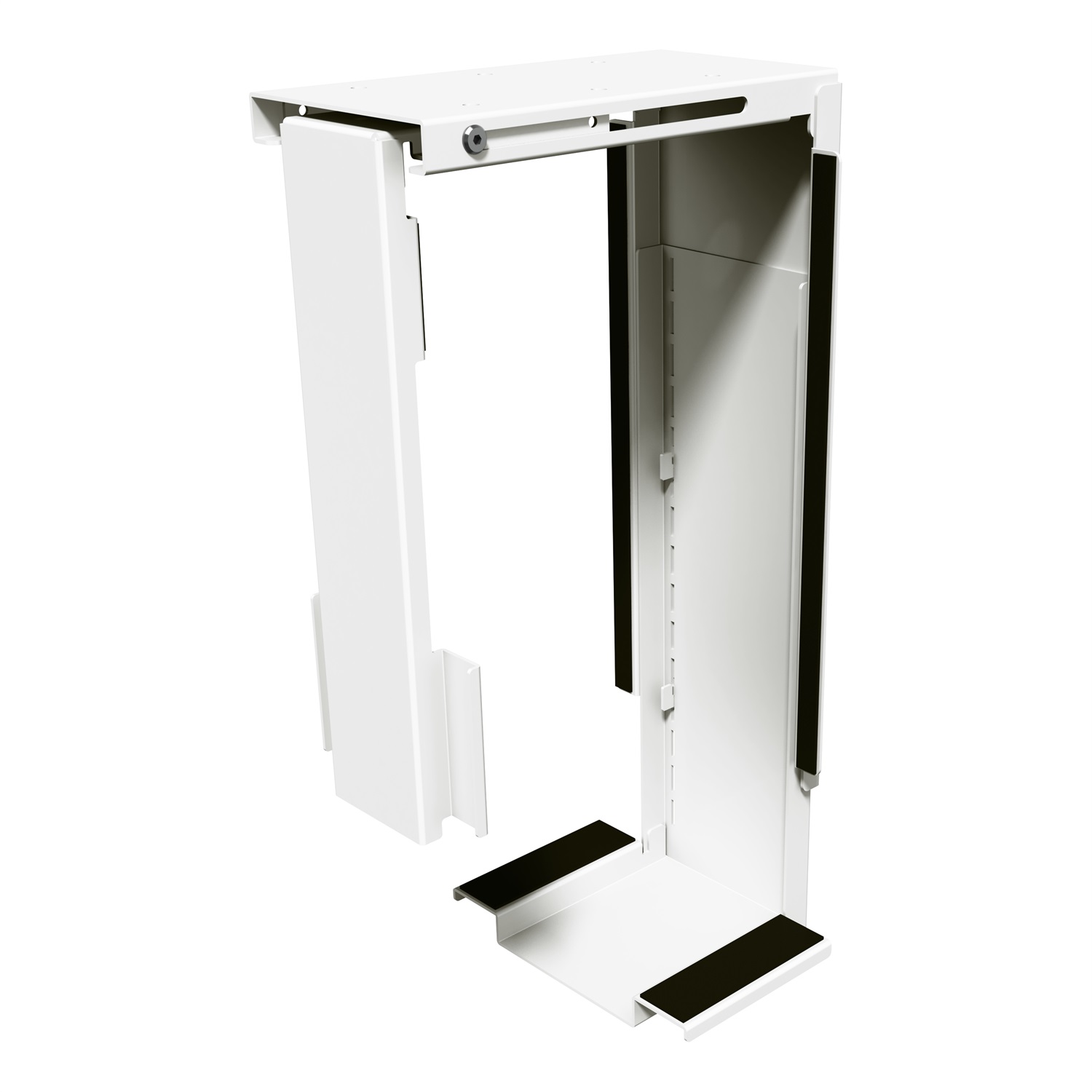 Dataflex Viewmate Supporto Computer - Scrivania Fisso con Fissaggio Sotto, Colori Argento, Bianco e Nero