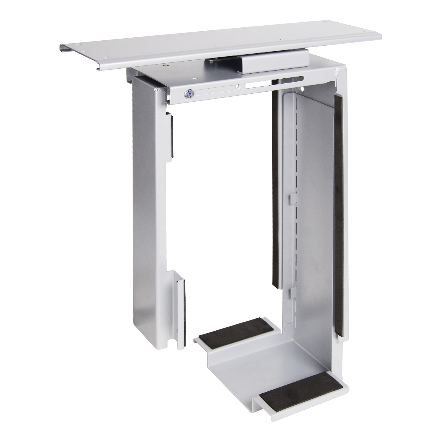 Dataflex Viewmate 32.322 - Supporto Computer Estraibile e Ruotabile, Argento/Nero, Fissaggio Sotto Scrivania