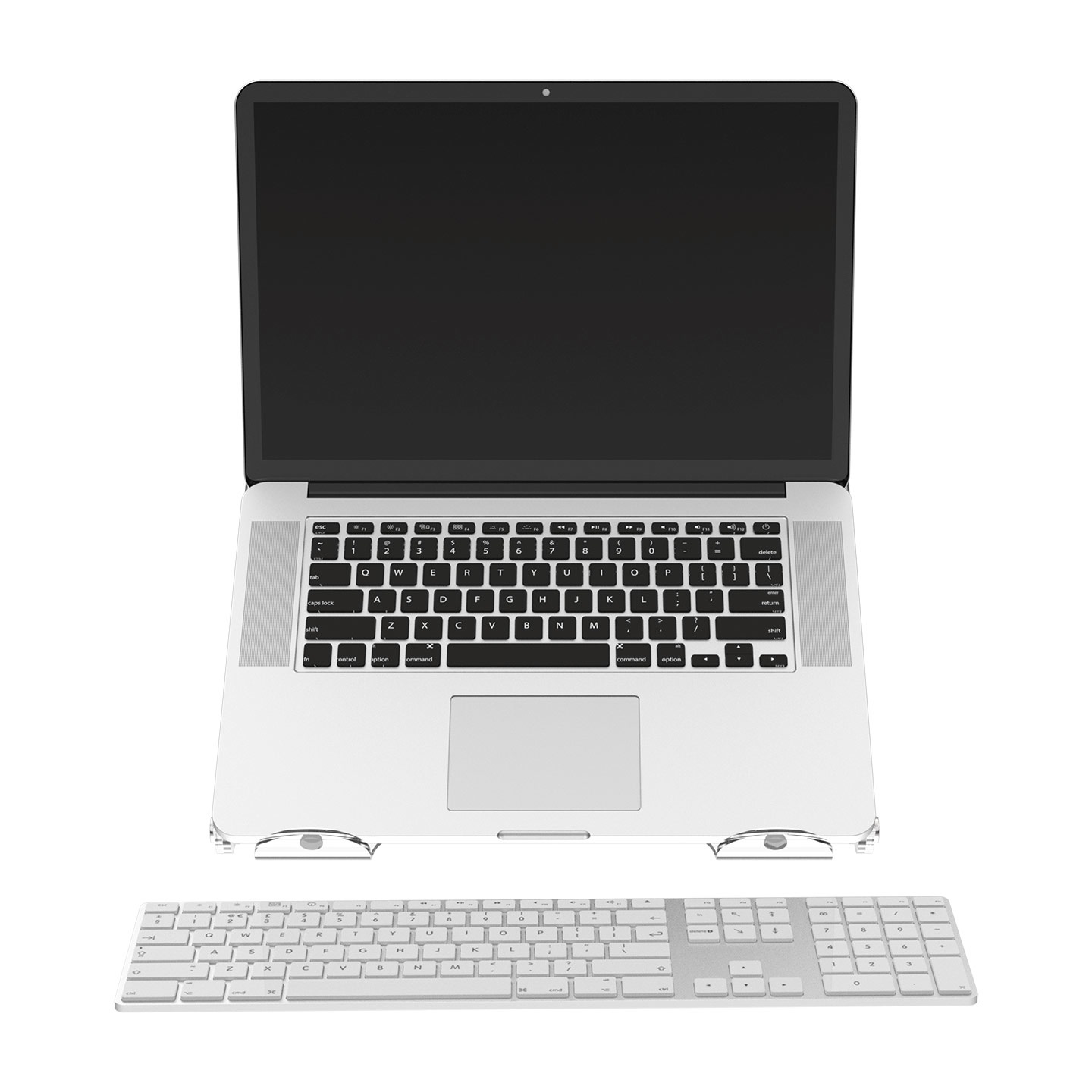 Dataflex Addit Rialzo Notebook Regolabile in Acrilico - Altezza 450 mm