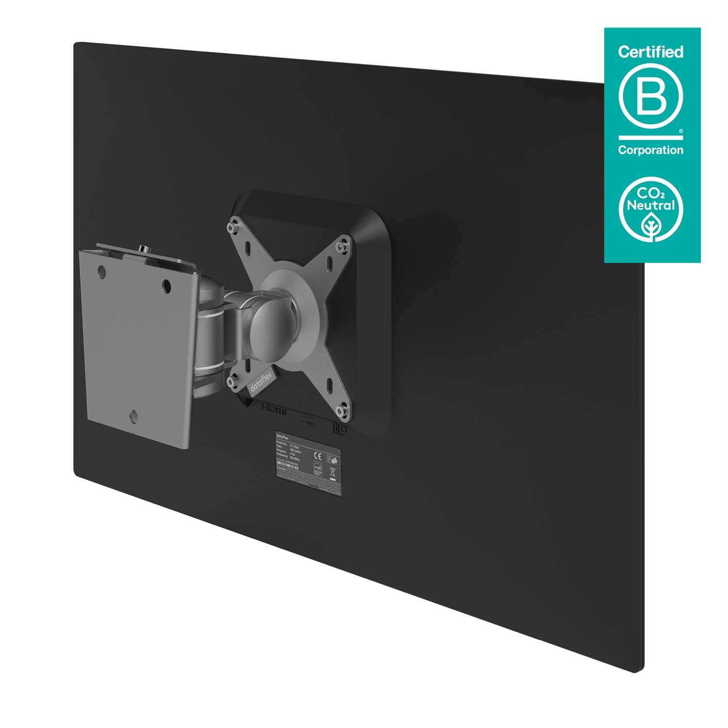 Dataflex ViewMate Style 52.032 - Supporto da parete per monitor 24