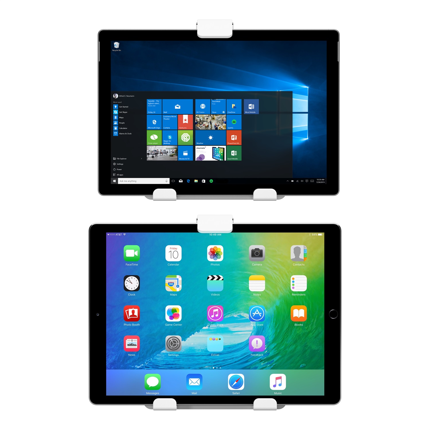 Dataflex Viewmate Supporto Universale per Tablet - Ergonomico e Regolabile da 150 a 260 mm