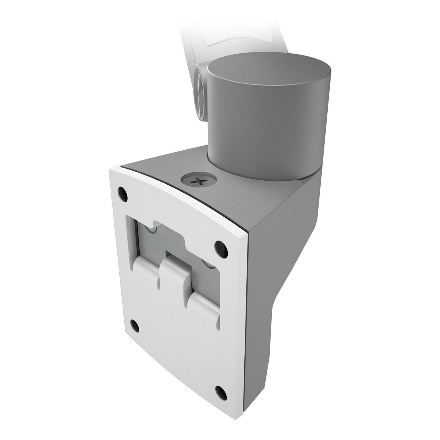 Dataflex Viewlite Plus Braccio Porta Monitor - Parete 312, Montaggio a Muro, Argento/Bianco, Regolazione Altezza e Profondità, 5 Anni di Garanzia