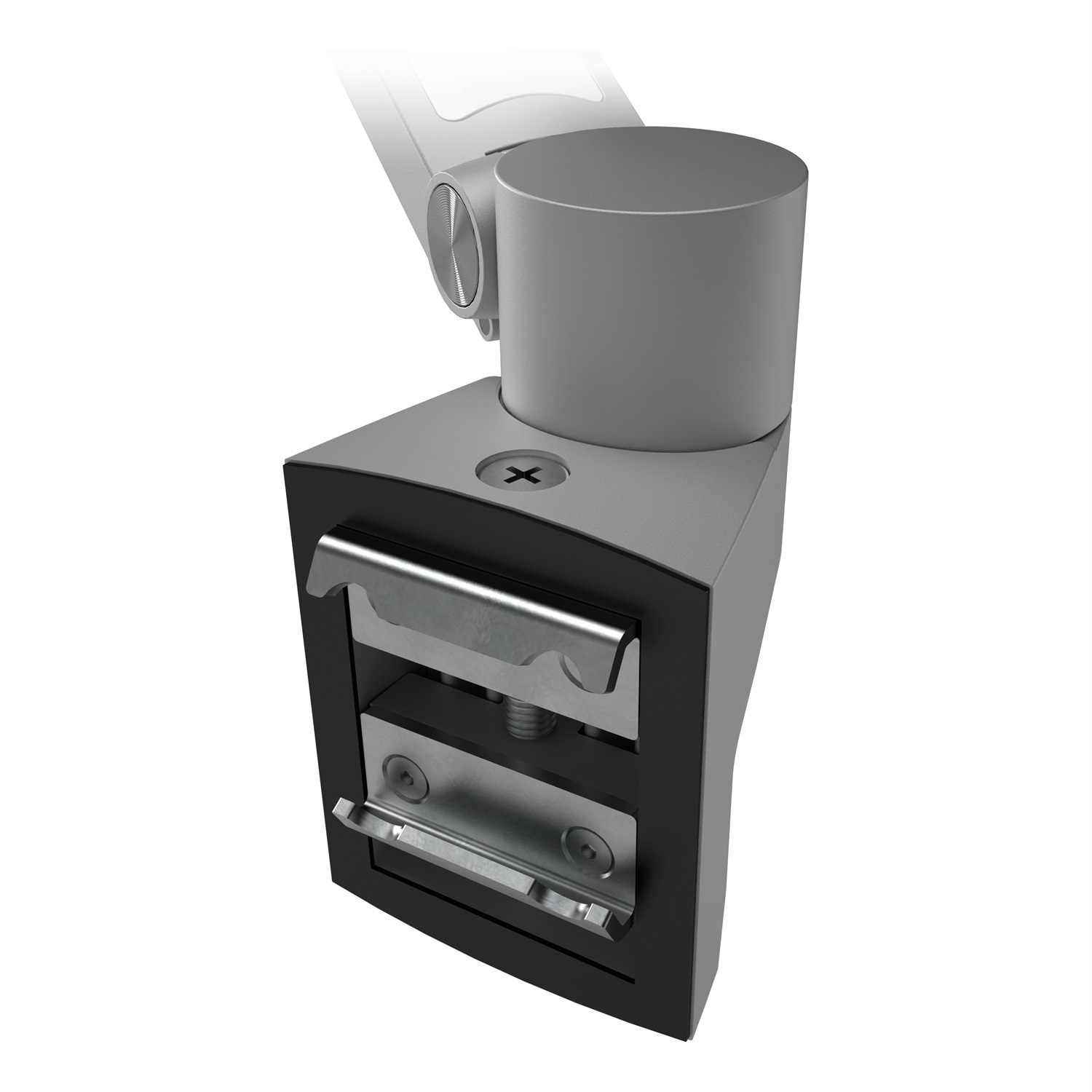 Dataflex Viewlite Plus Braccio Porta Monitor - Binario 512, Argento/Bianco, Fissaggio a Parete o a Binario