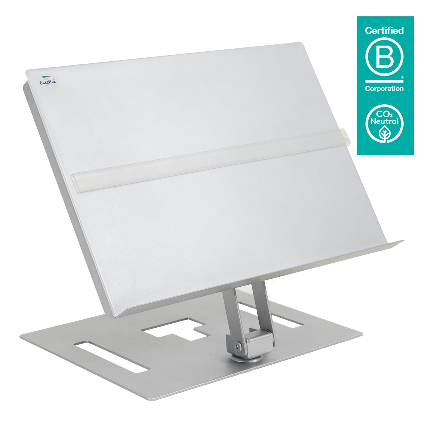 Dataflex Addit Porta Documenti Regolabile 402 - Acciaio, Fino a A3, Con Segna Riga Magnetico