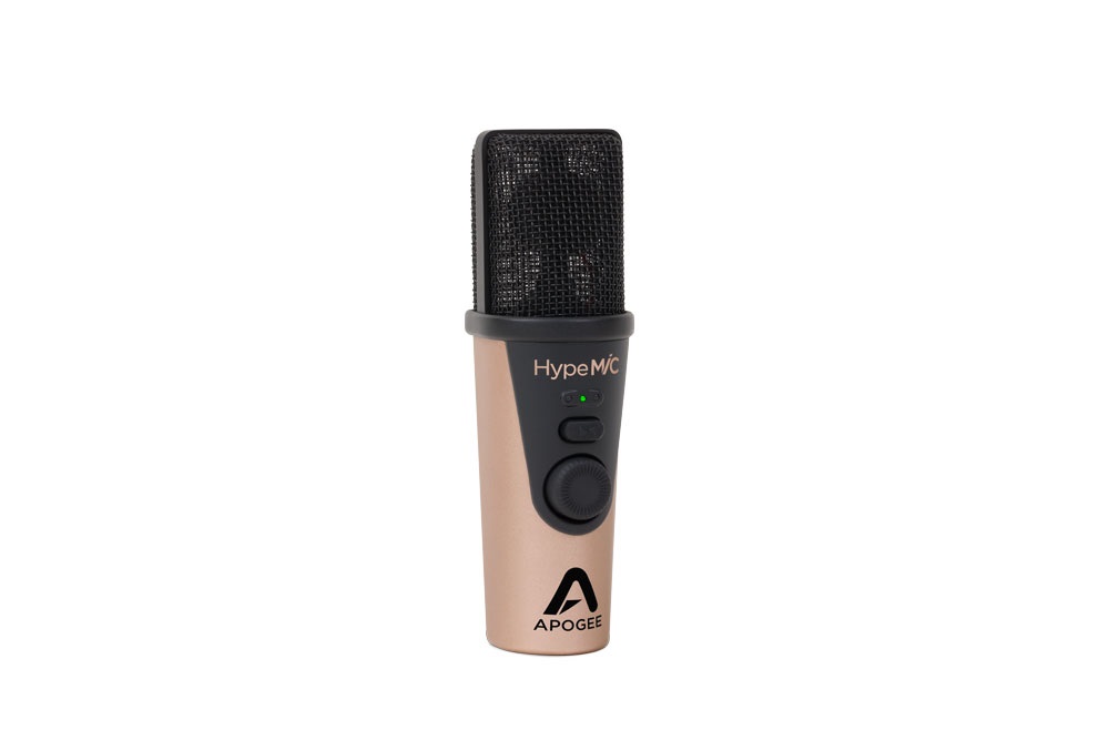 Apogee Hype Mic - Microfono USB con compressione analogica per vocali e strumenti, Streaming, Podcast e Gaming, Qualità audio fino a 24-bit/96KHz, Made in USA