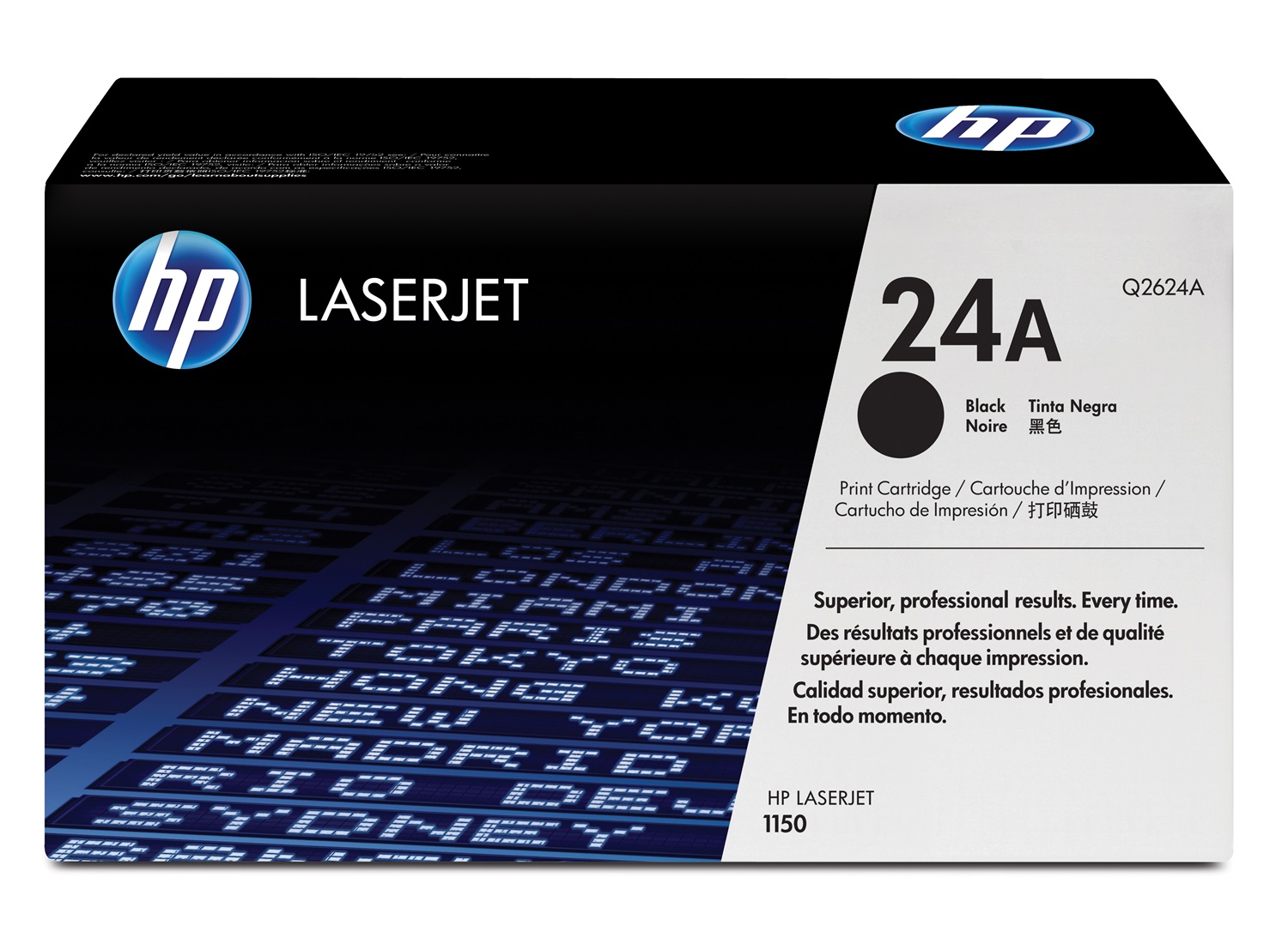 HP 24A (Q2624A) Toner Originale Nero per LaserJet 1150 - Capacità 2500 Pagine