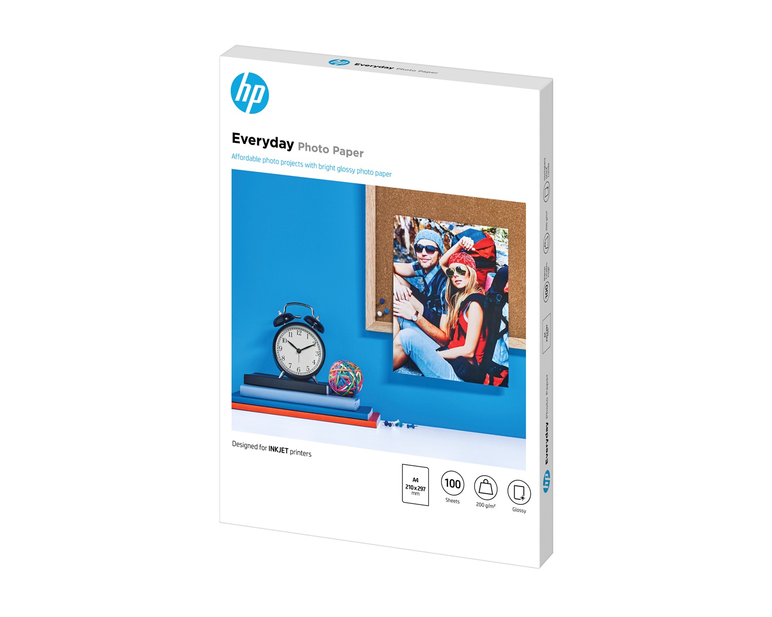 HP Q2510A Carta Fotografica Everyday, Lucida, 200 g/m², A4 (210 x 297 mm), Confezione da 100 Fogli